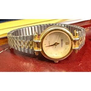 Women's 23mm Two Tone Armitron Watch, MOP Face